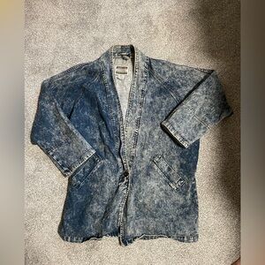 Amazing vintage acid washed denim jacket